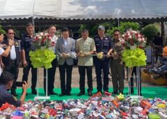 หนองคาย I ศุลกากรภาคที่ 2 แถลงผลการจับกุม และทำลายของกลางประเภทบุหรี่ไฟฟ้า