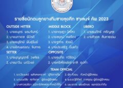สมาคมลูกยางเผยรายชื่อนักตบชายลุยศึก ชาเลนจ์ คัพ 2023