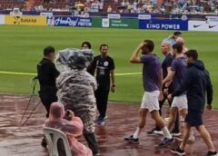 ยกเลิก  ฟุตบอลนัดปรีซีซั่น สเปอร์ส – เลสเตอร์ ฝนถล่ม ที่ราชมังคลากีฬาสถาน