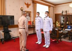 ชลบุรี I ผบ.โรงเรียนนายเรือ ให้โอวาท​แสดงความยินดี​และรับรายงานตัว นายทหารสัญญาบัตร จบการศึกษาจากโรงเรียนนายเรือต่างประเทศ