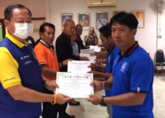 ศรีสะเกษ I ฝึกอบรมตามโครงการสร้างเครือข่ายราษฎรจิตอาสาป้องกันภัยยาเสพติด