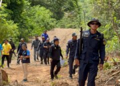ชลบุรี I ป่าไม้ ที่ดิน ร่วมอำเภอสัตหีบ ลงตรวจสอบเขาพลูตาหลวง หลังมีนายทุนรุกป่า แผ้วถางทำถนน