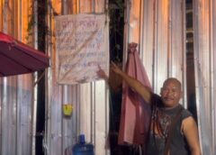 นนทบุรี I พ่อค้าผลไม้ติดป้ายขอร้องคุณโจรอย่ามาขโมยของที่ร้านของหมดแล้า