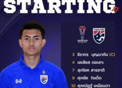 11 ตัวจริงนักเตะไทย ประเดิมนัดแรก