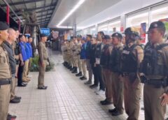 นนทบุรี  I ตำรวจ-ฝ่ายปกครองกว่า 30 นาย ปล่อยแถวเคอร์ฟิวเด็ก พบอาวุธปืน มั่วสุมเสพกัญชาหลังวัด วิ่งหนีตำรวจสุดท้ายไม่รอด