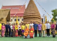 นครสวรรค์ I สภาวัฒนธรรม ร่วมกิจกรรมสู่ขวัญข้าว เผาข้าวหลามและก่อพระเจดีย์ข้าวเปลือกที่ อ.บรรพตพิสัย