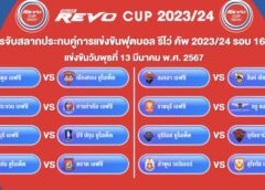 ผลจับสลากการแข่งขัน ฟุตบอล รีโว่ คัพ ที่สุดของบอลถ้วย รอบ 16 ทีมสุดท้าย