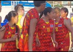 ไทยเฉือนมาเลย์ระทึกท้ายเกม ลิ่วจัดอันดับ 9-18 คอร์ฟบอลชายหาดโลก