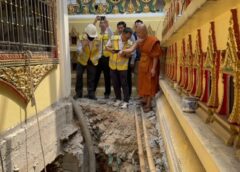 นนทบุรี I นายกสมาคมวิศวกร ตรวจโครงสร้างวัดบ่อ เผย อุโบสถยังใช้งานได้ภายในยังไม่พบรอยร้าว