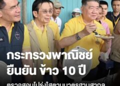 กระทรวงพาณิชย์ยืนยัน ตรวจสอบข้าว 10 ปี ตามมาตรฐานสากล พบข้าวดีแม้มีสีเหลือง เตรียมเปิดประมูล นำเงินเข้ารัฐ