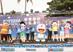 “โดราเอมอน รัน” วิ่งยามเย็นริมหาดพัทยา .. สุดคึกคัก
