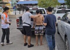 นนทบุรี I รวบทันควันหนุ่มเมียนมาใช้ขวดปากฉลามแทงเพื่อนดับคาวงเหล้า