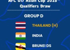 ทีมชาติไทย U17 อยู่ร่วมสาย อินเดีย,บรูไน,เติร์กเมนิสถาน ชิงแชมป์เอเชีย รอบคัดเลือก ที่ชลบุรี