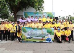 สมุทรปราการ I ท่าอากาศยานสุวรรณภูมิร่วมกับเขตลาดกระบังนำพนักงานร่วมโครงการปลูกต้นไม้และปรับภูมิทัศน์
