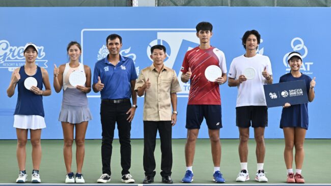 พัชรินทร์-ณัฐสิทธิ์” คว้าแชมป์เทนนิส “สิงห์ แชมเปี้ยนชิพ 2024”