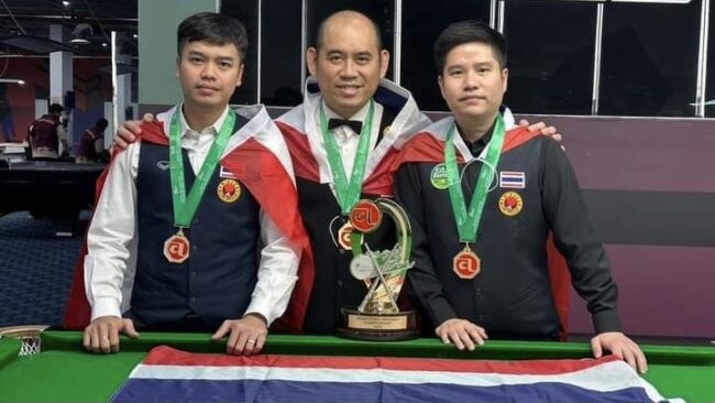 คิวไทยกระหึ่มแดนซาอุ ซิวแชมป์ทีมสนุ้กเอเชีย