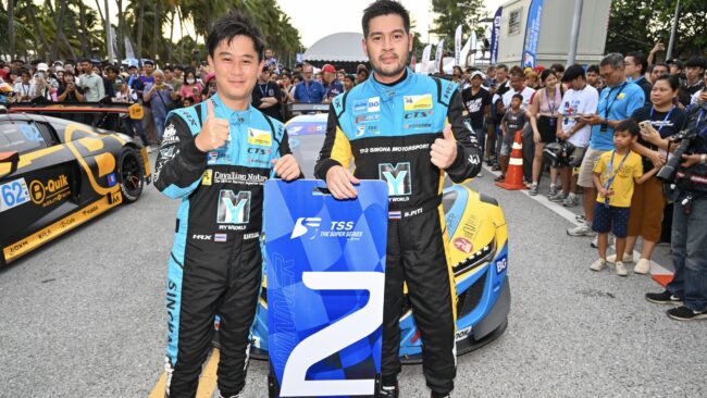 ต๊อด-ปิติ” แซง 3 อันดับ พาทีมสิงห์ฯ ยึดโพเดียมที่ 2 ปิดจ็อบ GT3 สนามบางแสน