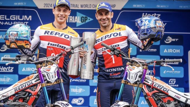 ตอกย้ำ Repsol Honda Team สุดแกร่ง! ครองจ่าฝูง ยืนโพเดียมที่ 1 และ 2 TrialGP สนามที่ 5 ประเทศเบลเยียม