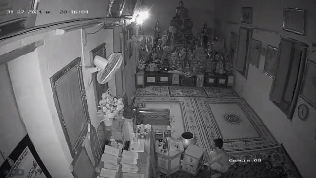 นนทบุรี I ตร.รวบโจรใจบาปอาศัยวัดนอนไม่พอ ฉวยโอกาสพระออกบิณฑบาต