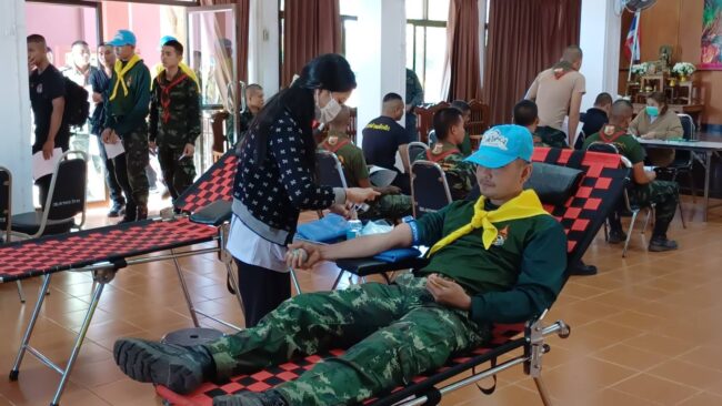 ศรีสะเกษ : โรงพยาบาลกันทรลักษ์ออกรับบริจาคโลหิตนอกสถานที่เพื่อสำรองให้ผู้ป่วยที่จำเป็นต้องได้รับโลหิต”