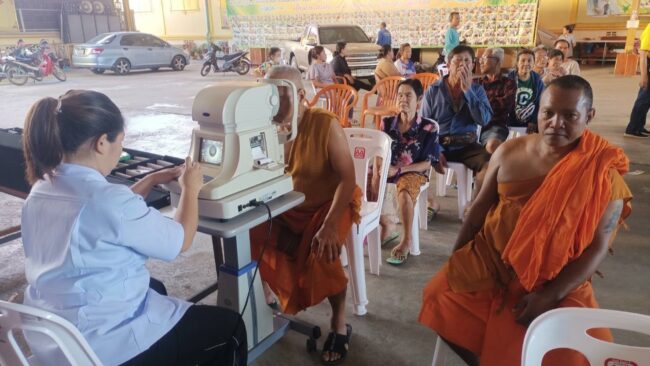 ราชบุรี : กำนันคนดังเมืองคนสวยโพธาราม จัดโครงการส่งเสริมสุขภาพสายตาผู้สูงวัยและผู้มีปัญหาทางสายตา ในชุมชน ครั้งที่ 1 ประจำปี 2567