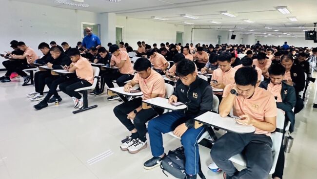 ฝ่ายพัฒนาผู้ตัดสิน สมาคมฯ จัดทดสอบ เพื่อวัดระดับชั้น ประจำปี 2567