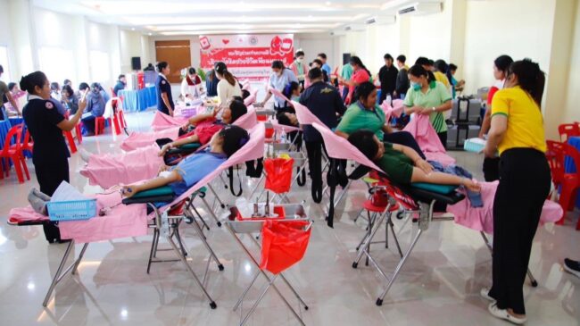 นครสวรรค์ : เหล่ากาชาดจังหวัด ออกหน่วยรับบริจาคโลหิต ดวงตา อวัยวะ ณ โรงเรียนชุมแสงชนูทิศ