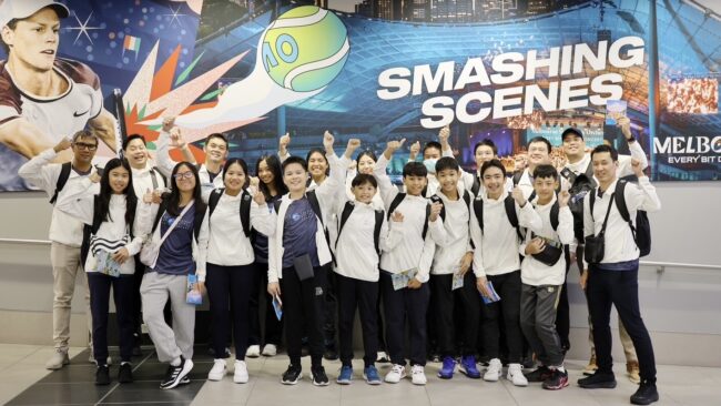 สิงห์ แกรนด์สแลม เอ็กซ์พีเรียนซ์” พา 14 เทนนิสเยาวชนไทย สัมผัส “ออสเตรเลียนโอเพ่น”