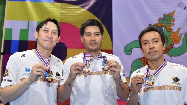“ต๊อด-ปิติ“ คว้า 2 เหรียญเงินแบดมินตันนานาชาติ “ไทยแลนด์ โอเพ่น มาสเตอร์เกมส์”