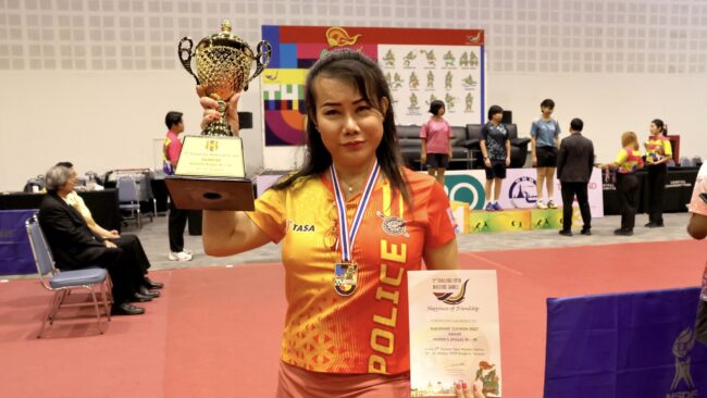หญิงข้ามเพศคว้าแชมป์ลูกเด้ง “ไทยแลนด์ โอเพ่น มาสเตอร์เกมส์