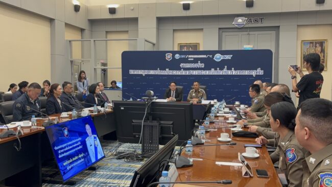 สมุทรปราการ : AOT ร่วมกับกองบัญชาการตำรวจท่องเที่ยว ยันสนามบินสุวรรณภูมิพร้อมรองรับตรุษจีน เข้มความปลอดภัยเต็มที่