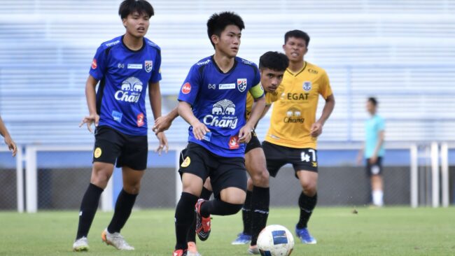 ทีมชาติไทย U17 อุ่นเครื่องทดสอบทีมกับ สโมสรฟุตบอล ราชนาวี