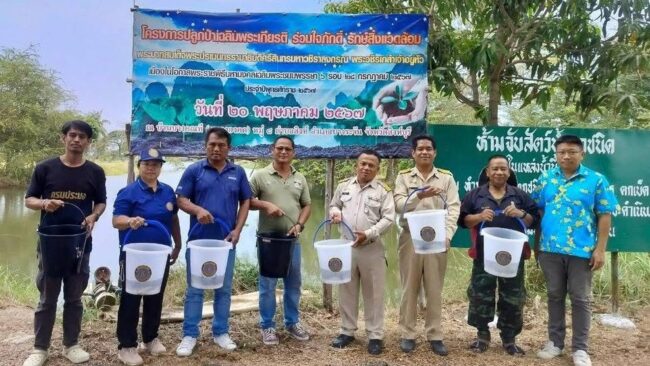 สิงห์บุรี : ปล่อยพันธุ์ปลาบึก กิจกรรมบริหารจัดการทรัพยากรประมงน้ำจืด ในการเพิ่มผลผลิตสัตว์น้ำในแหล่งน้ำชุมชน