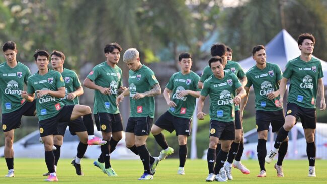 ช้างศึกฟูลทีม!! ทีมชาติไทยซ้อมต่อเนื่อง เตรียมอุ่นเครื่อง อัฟกันฯ – คัดเอเชียน คัพ เกมแรกชนศรีลังกา