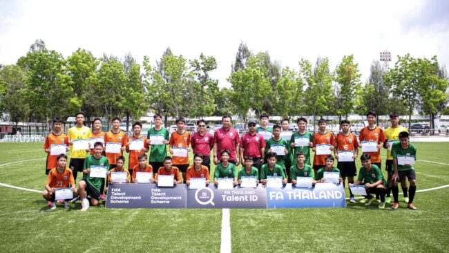 137 เยาวชน ภาคตะวันออกและตก เข้าร่วมโครงการค้นป่าหาช้างเผือก FIFA Talent ID 2025
