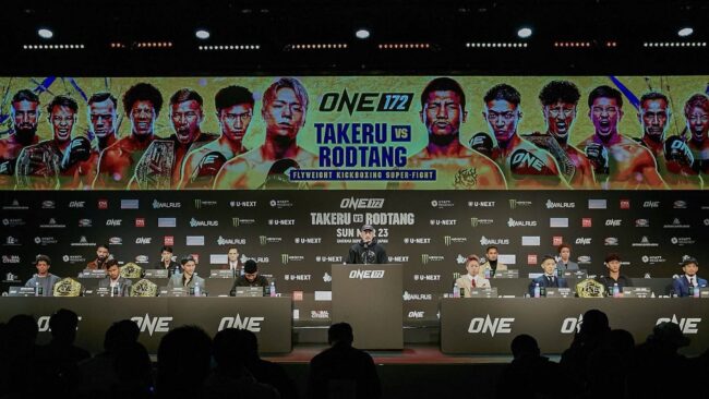 ชุดใหญ่ไฟกะพริบ! ONE แถลงความยิ่งใหญ่ศึก ONE 172 อัดแน่น 14 คู่ อาทิตย์ 23 มี.ค.นี้