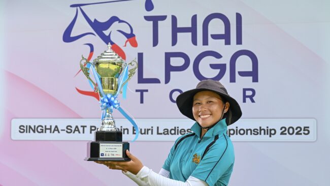 สวิงทีมชาติ “นัจ-กฤติชัญญา” ฟอร์มร้อนคว้าแชมป์ ”สิงห์-เอสเอที ปราจีนบุรี เลดีส์ฯ” ที่กบินทร์บุรี