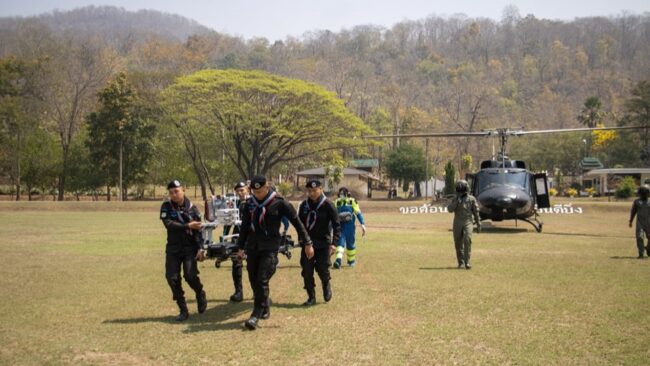 การสนับสนุนเฮลิคอปเตอร์เคลื่อนย้ายผู้ป่วยวิกฤต เพื่อประชาชน (ตุลาคม 67 – มีนาคม 68)