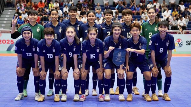 ฟุตซอลหญิงทีมชาติไทย ประเดิมนัดแรกถล่ม อุซเบกิสถาน 3-0 ศึก SAT นัดต่อไปพบ ญี่ปุ่น