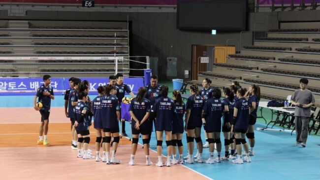 ลงฝึกซ้อมที่สนามแข่งขัน Hwaseong Sport Complex