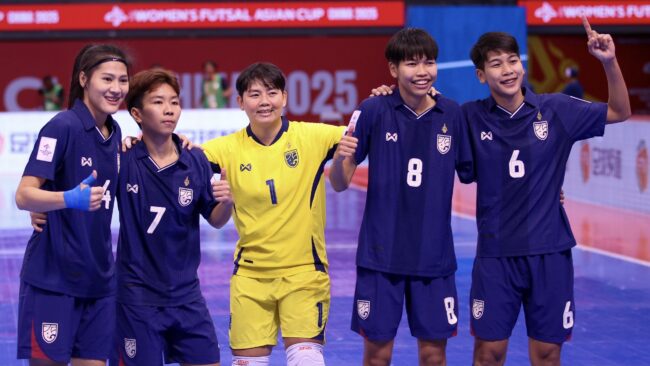 ฟุตซอลหญิงไทย กด ฮ่องกง 5-2 ทะลุรอบรองฯ