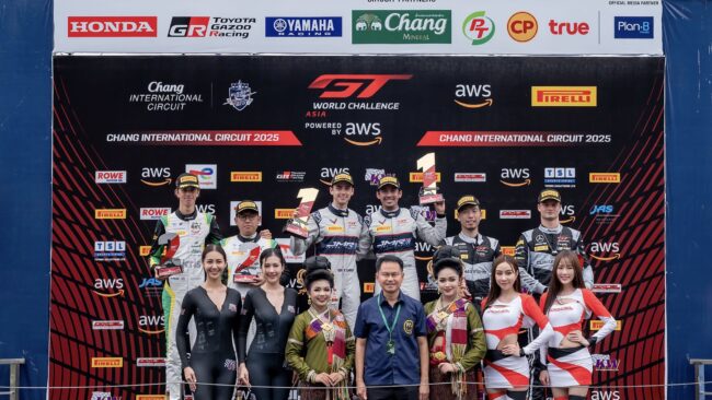 GT World Challenge Asia” สนามประเทศไทยดวลโหด “เจ้าชายมาเลเซีย” ผงาดคว้าชัยส่งท้ายอย่างยิ่งใหญ่