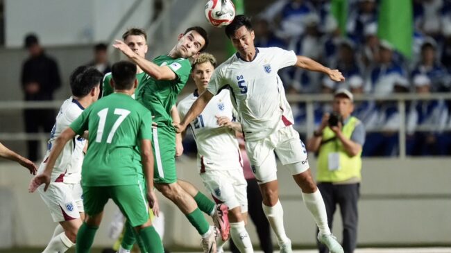 ทีมชาติไทย พ่าย เติร์กเมนิสถาน 1-3 ศึกเอเชียน คัพ รอบคัดเลือกนัดที่สอง
