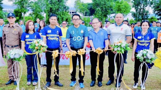 ผู้พิพากษาหัวหน้าศาล เปิดฟุตบอล “วันรพี” จ.พัทลุง