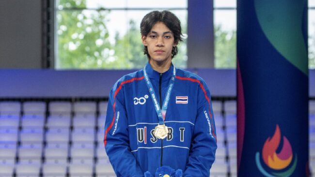 บัลลังก์ ทับทิมแดง คว้าเหรียญทองแรกให้ทัพนักกีฬาปัญญาชนไทย ในกีฬามหาวิทยาลัยโลก 2025 ที่เยอรมันนี