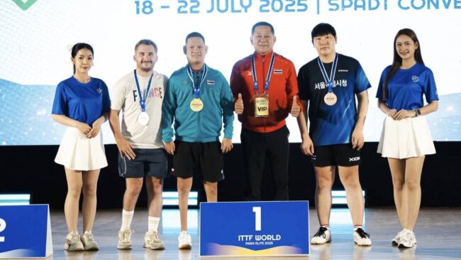 สุดยอด! เทเบิลเทนนิสคนพิการไทย กวาด 4 ทอง ศึก ITTF World Para Elite ที่โคราช
