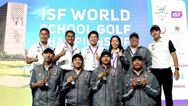 ทีมกอล์ฟนักเรียนไทยคว้าอันดับ 2 ประเภททีม พร้อมคว้า 2 เงิน 1 ทองแดง จากประเภทบุคคล