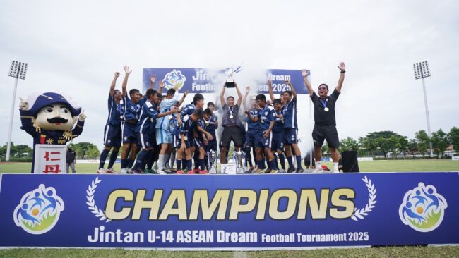 บุรีรัมย์ ยูไนเต็ด ผงาดแชมป์ JINTAN U-14 ASEAN Dream Football Tournament 2025
