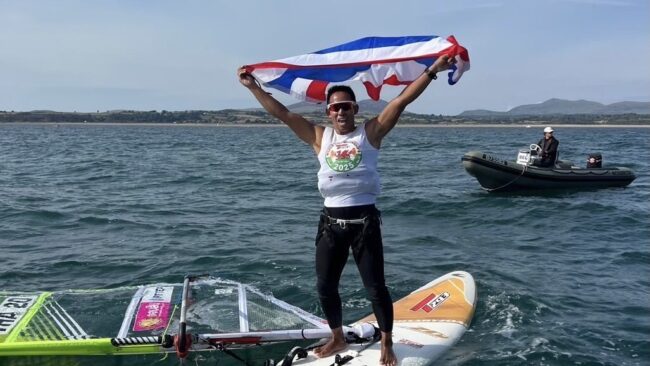 เต็มที่แล้ว วินด์เซิร์ฟไทยได้อันดับ 3 ชิงแชมป์โลก