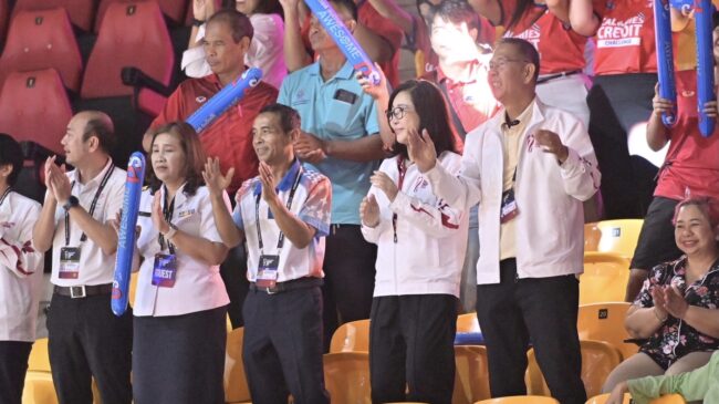 ปลัดกระทรวงท่องเที่ยวฯ เยี่ยมสนามวอลเลย์บอลหญิงชิงแชมป์โลกสนามเมืองย่าโม ติดตามการแก้ปัญหาน้ำท่วมขัง